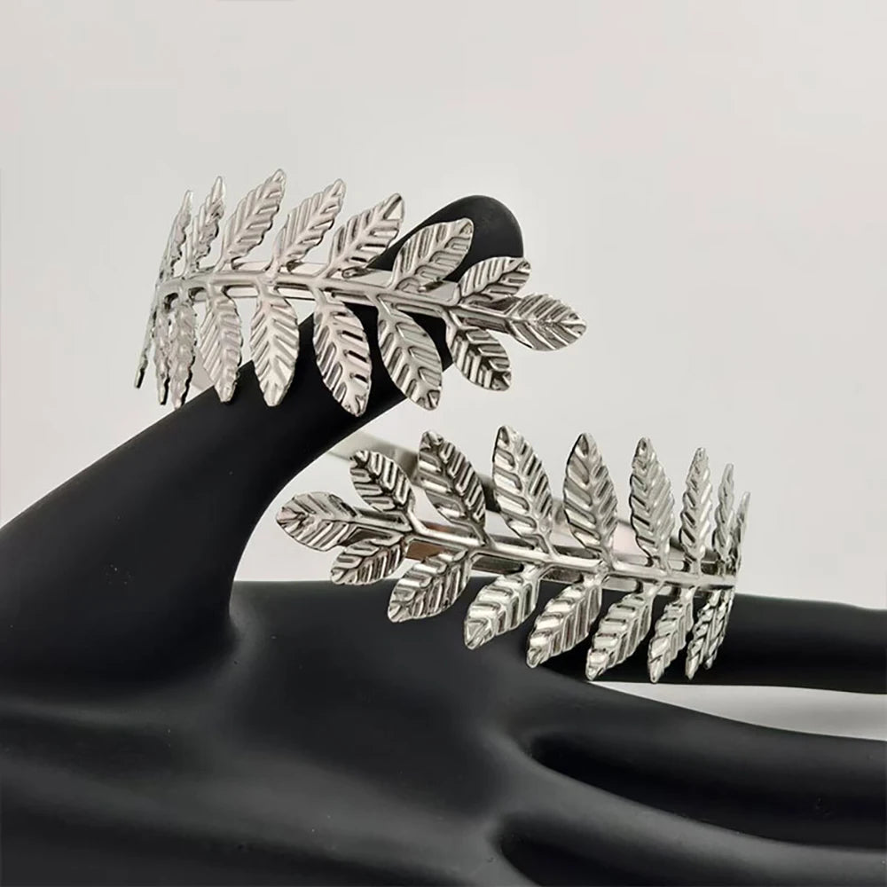 Elegant Greek Roman Leaf Arm Cuff